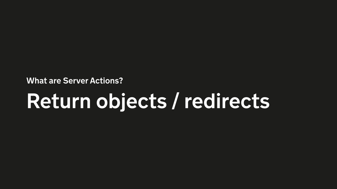 Return object/redirects